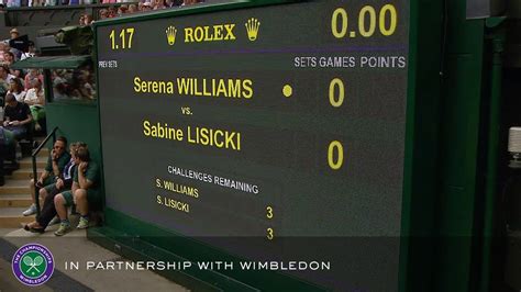 rolex wimblrdon 2013|Serena Williams v Sabine Lisicki (2013 Women's 4th Round) – .